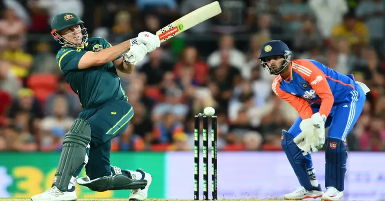 অস্ট্রেলিয়ার ব্যাটিং ইনিংসের একটি মুহূর্ত